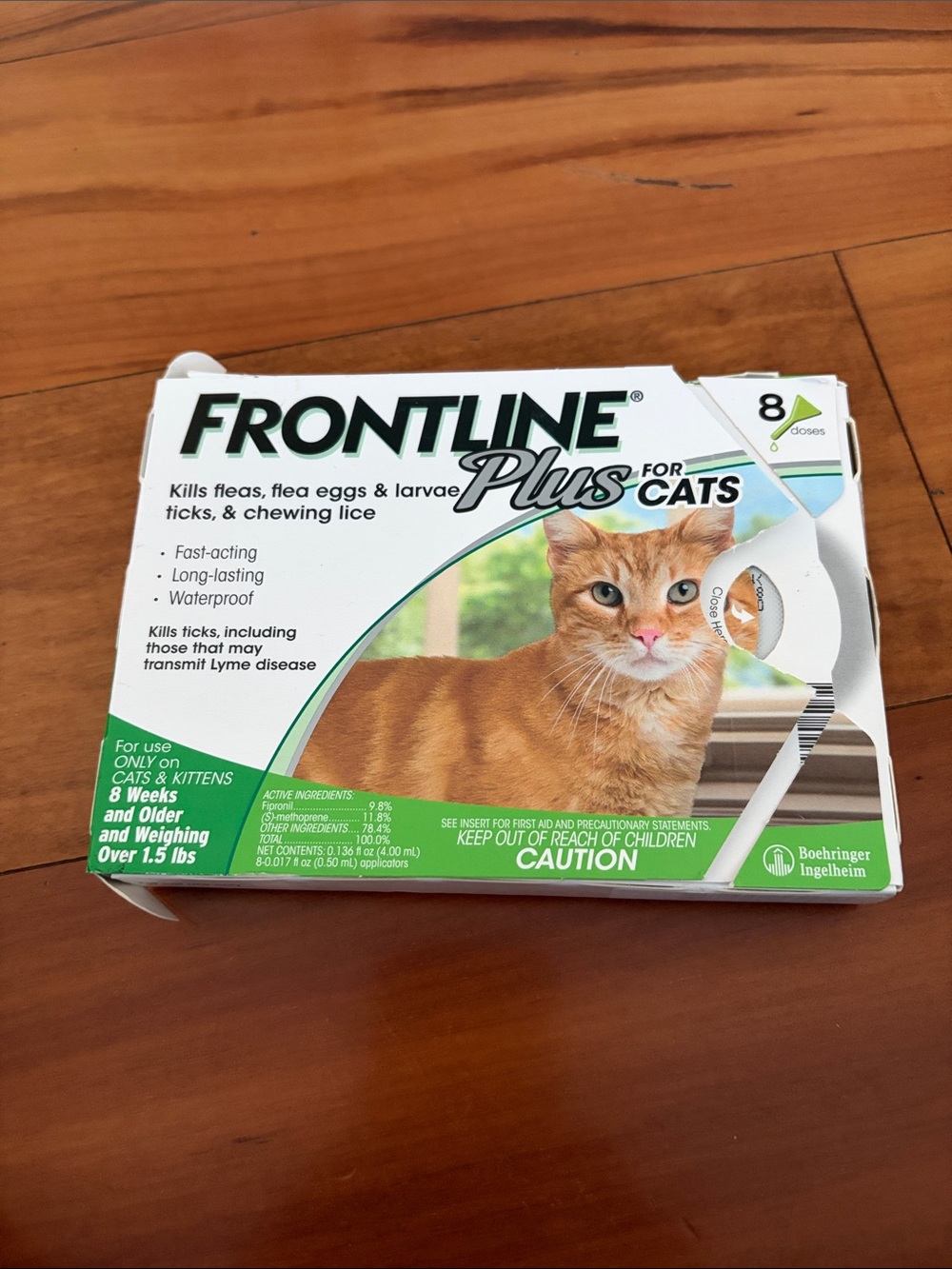 Frontline Plus for Cats Flea & Tick Treatment 6 doses